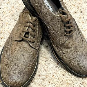 STEVE MADDEN WINGTIP BROGUE OXFORD SHOES BROWN MEN 10.5